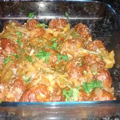 A picture of Aloo Manchurian.