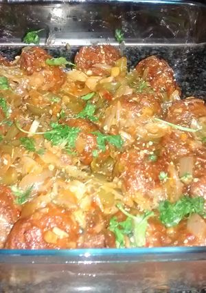 A picture of Aloo Manchurian.