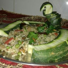 A picture of Veg biryani.
