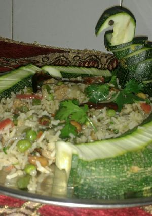 A picture of Veg biryani.