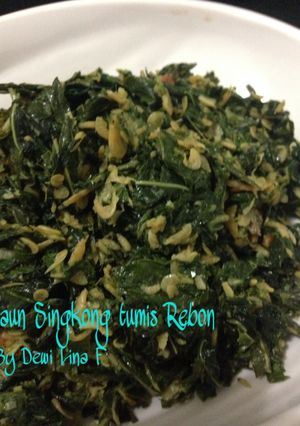 Foto resep Daun Singkong Tumis Rebon