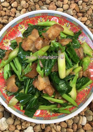 รูปของ “ผัดคะน้าหมูสามชั้น”