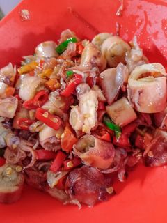 Foto resep Cumi asin pedas manis