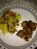 Gulash de pollo al curry