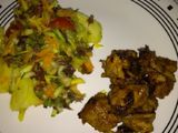 Gulash de pollo al curry