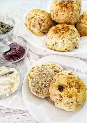 Una foto de Panecillos rápidos con müsli