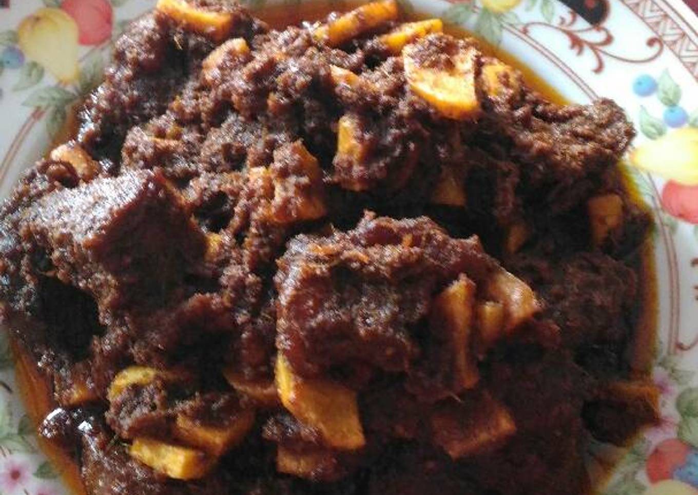 Rendang padang mudah dan lezatttt
