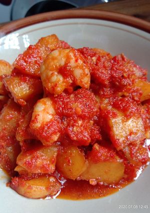 Foto resep Sambal Udang Kentang