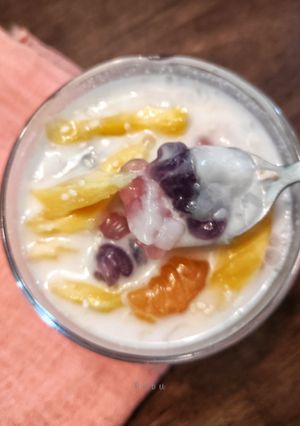 Foto resep Krong Krang Nam Ka Ti (Dessert Thailand)