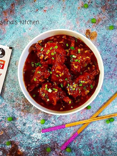 A picture of Schezwan Chicken Lollipops (gravy).