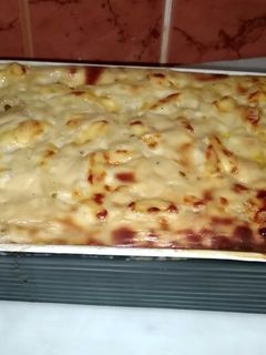 صورة لوصفة مكرونة بشاميل 🍴