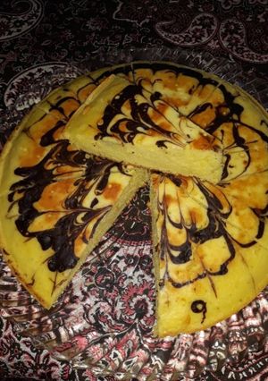 عکسی از دستور کیک زبرا قابلمه ای