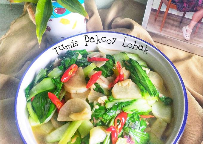 Cara bikin Tumis Pakcoy Lobak Cara bikin Tumis Pakcoy Lobak