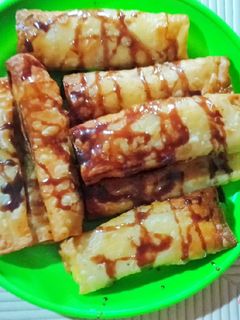 Foto resep Pisang aroma kulit pangsit isi coklat keju
