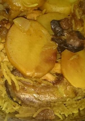 صورة لوصفة مقلوبه الباذنجان