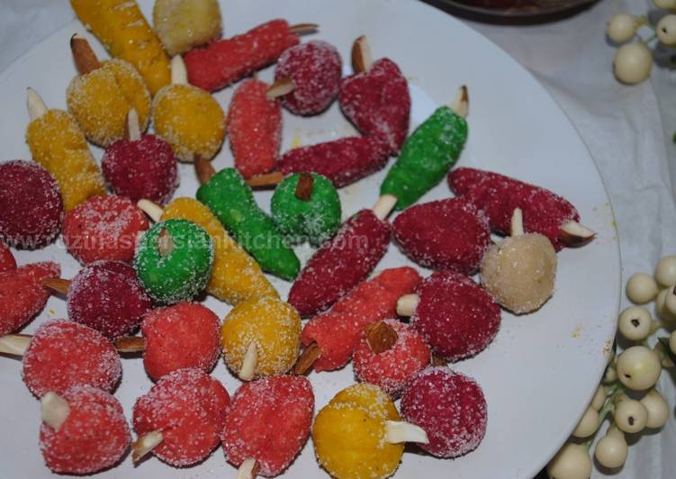 Easiest Way to Prepare Speedy Persian Mulberry marzipan sweets (Tut شیرینی بادامی)