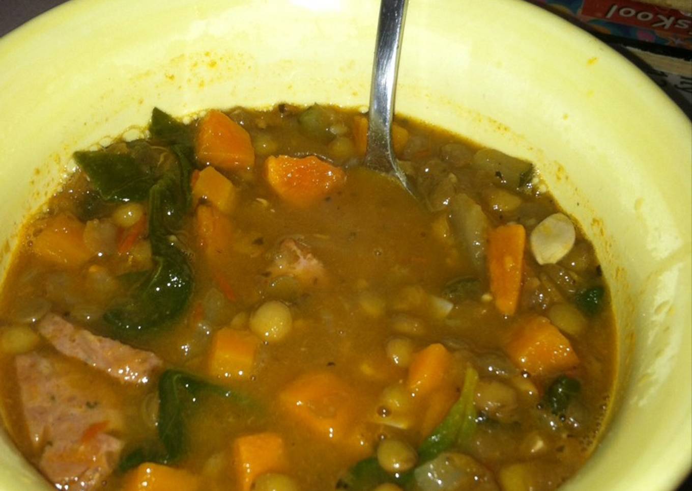 Sopa de lentejas
