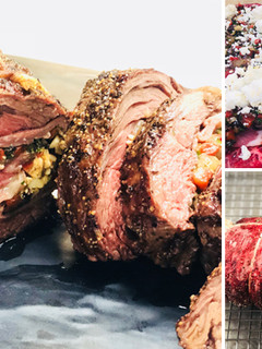 A picture of Fullblood Wagyu Bavette Steak Roulade.