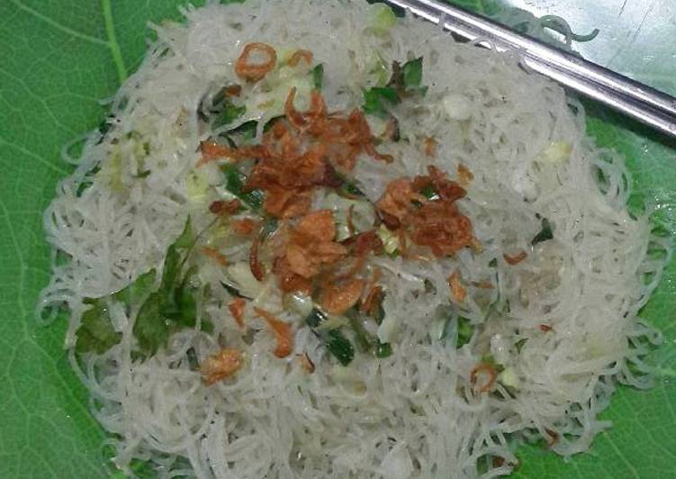 Cara mudah Menyiapkan Bihun putih, Bisa Manjain Lidah