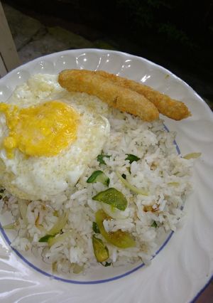 Foto resep Nasi goreng putih