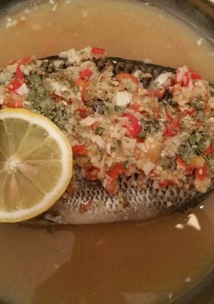 Foto resep Thai Lime & Garlic Steamed Fish