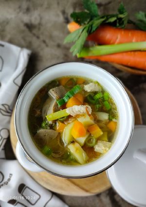 Foto resep Sop Ayam dan Baso (1206)