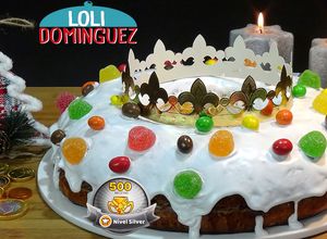 Foto principal de Roscón de Reyes con glaseado real y relleno de trufa