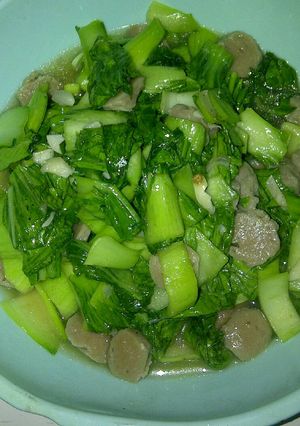 Foto resep Tumis bokcoy baso kilat