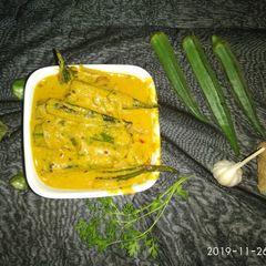 A picture of Bhindi ka Salan.