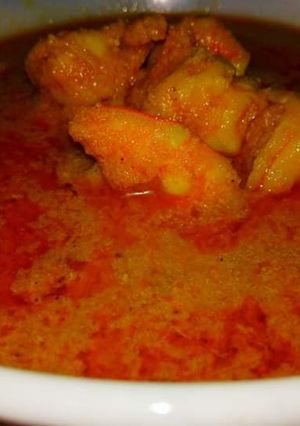 A picture of Prawn Malai Curry/ Chingdi Machher Malai Curry.