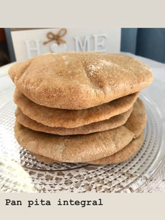 Una foto de Pan pita integral