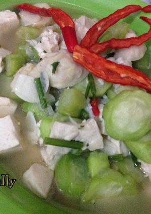 Foto resep Sayur oyong,tahu+baso