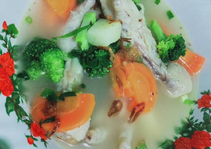 Cara bikin Sop ceker rumahan /SOP ceker sederhana simple mantap