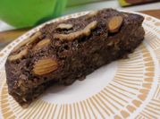 Una foto de brownie platano microondas