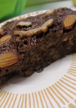 Una foto de Brownie de chocolate sin horno