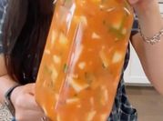 A picture of korean radish kimchi