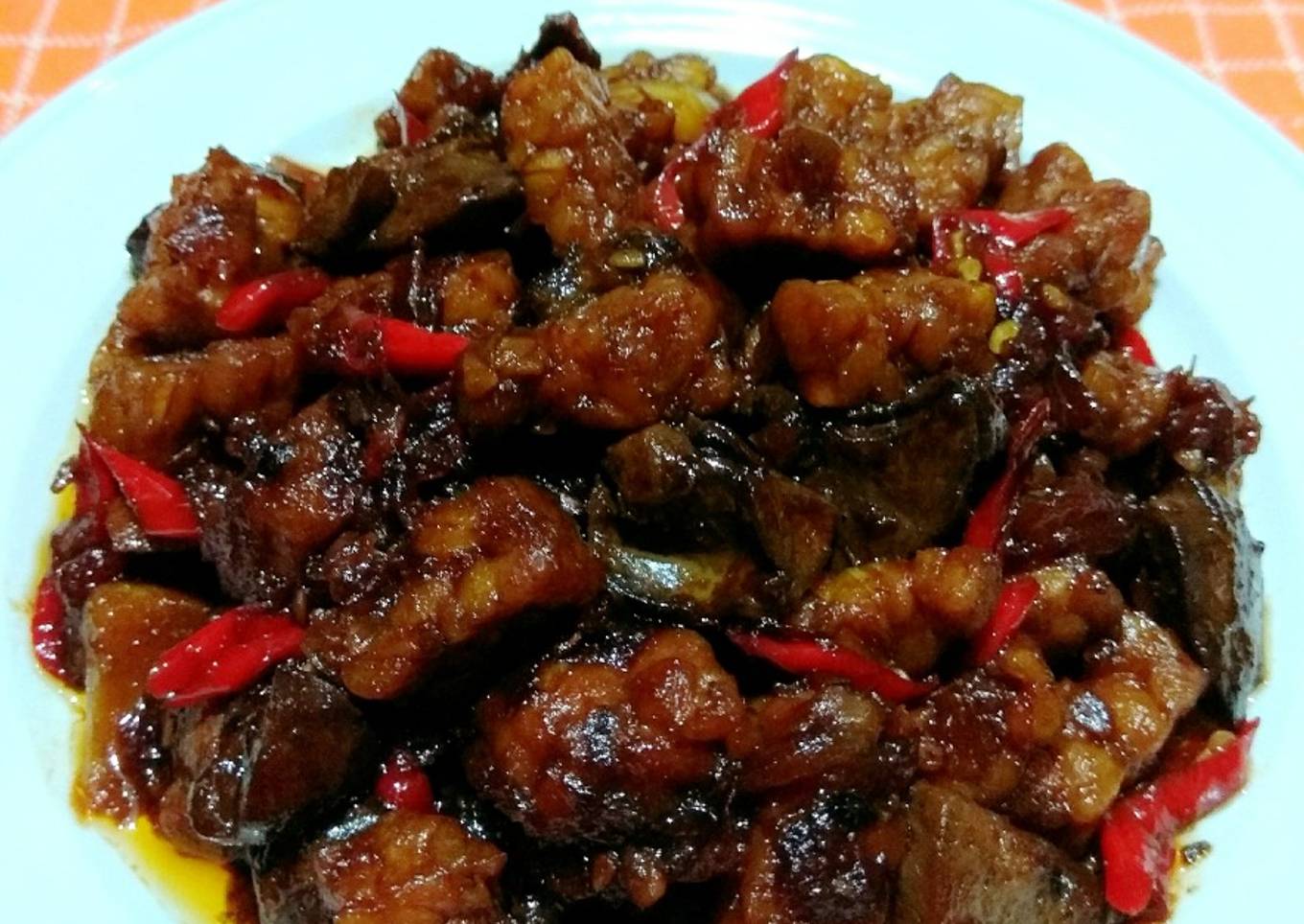 Oseng Tempe Hati Ayam
