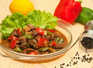Foto resep Sapi lada hitam paprika