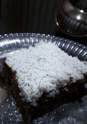 Una foto de Bizcochuelo de chocolate con cobertura de coco