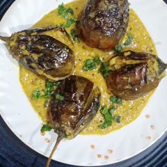 A picture of Stuffed Eggplant.