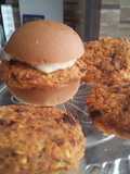 Hamburguesas🍔 de frijol rojo, zanahoria🥕y avena🌾