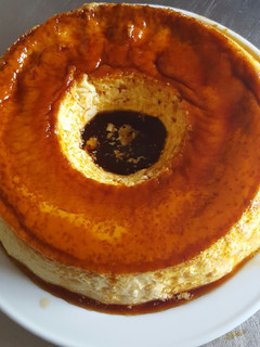 Una foto de Flan de huevo y queso mascarpone