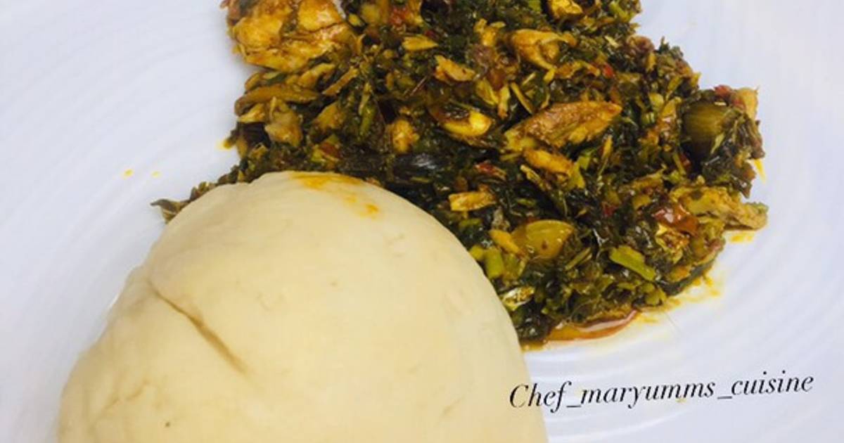 14 easy and tasty pounded yam and vegetable soup recipes by home cooks