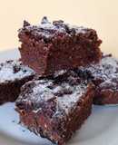 Brownie vegano de camote