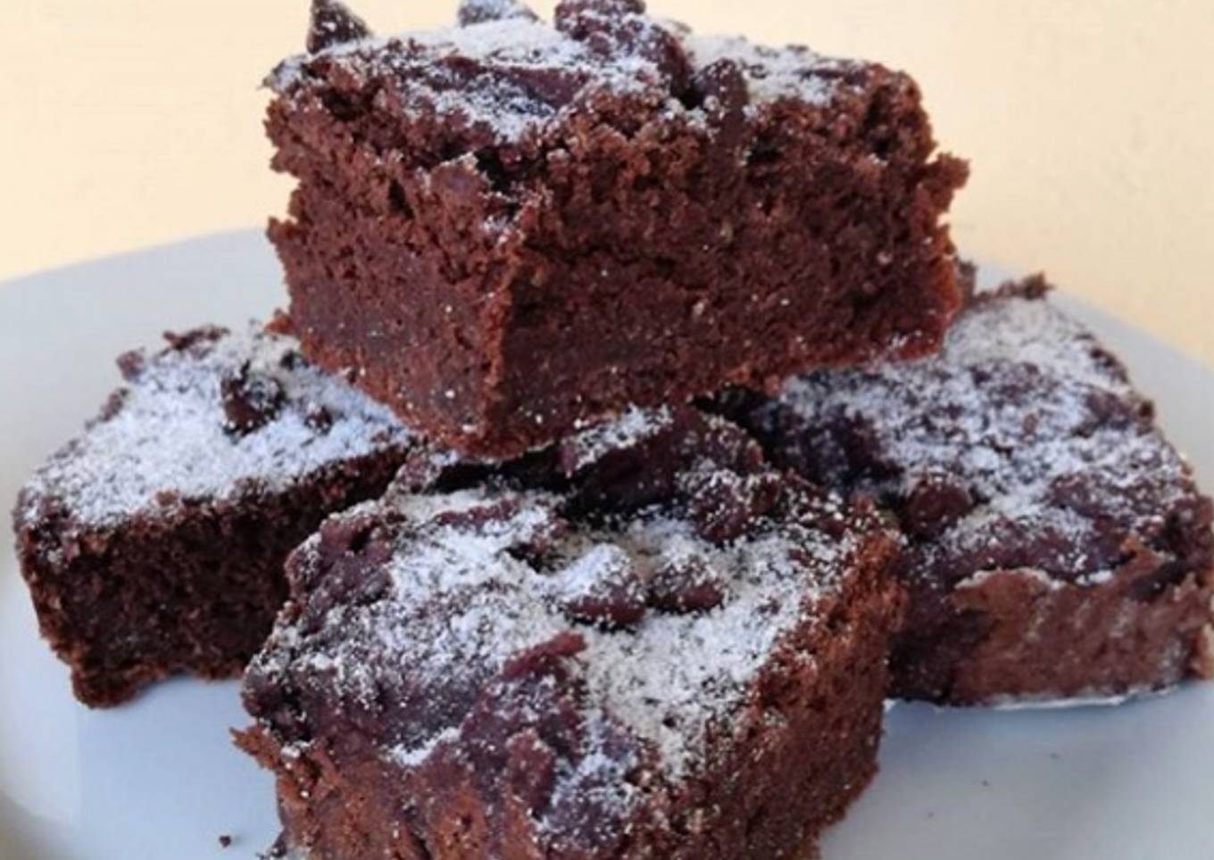 Brownie vegano de camote