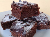 Brownie vegano de camote