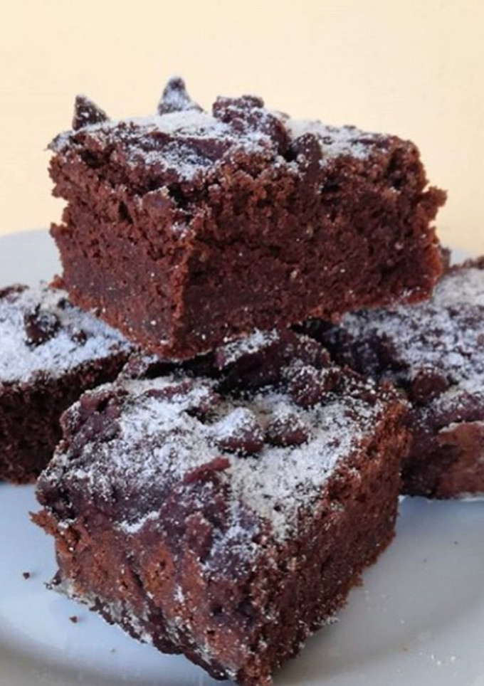 Una foto de Brownie vegano de camote