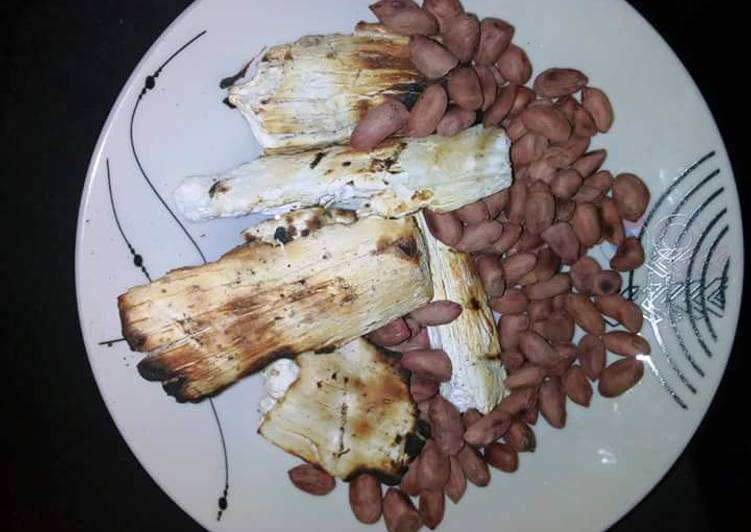 Soaked Cassava with Roasted groundnuts