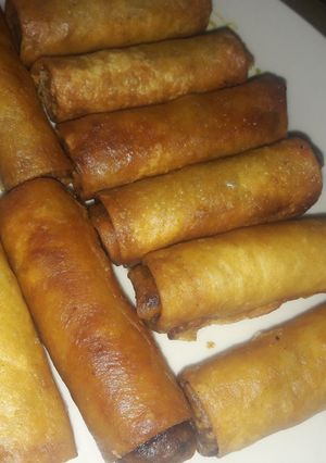 A picture of Spring roll filling.