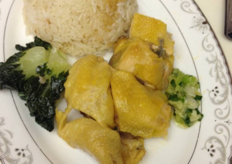 Langkah Mudah untuk meracik Hainan CHIKEN rice ala saya, Enak